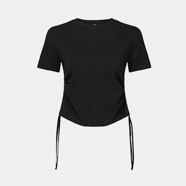 Women’s TriDri® ruched crop top Thumbnail