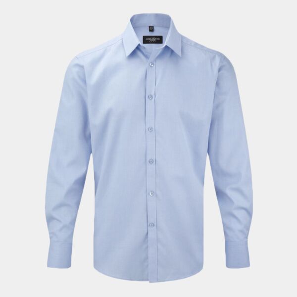 Russell Athletic Collection Long Sleeve Herringbone Shirt Thumbnail