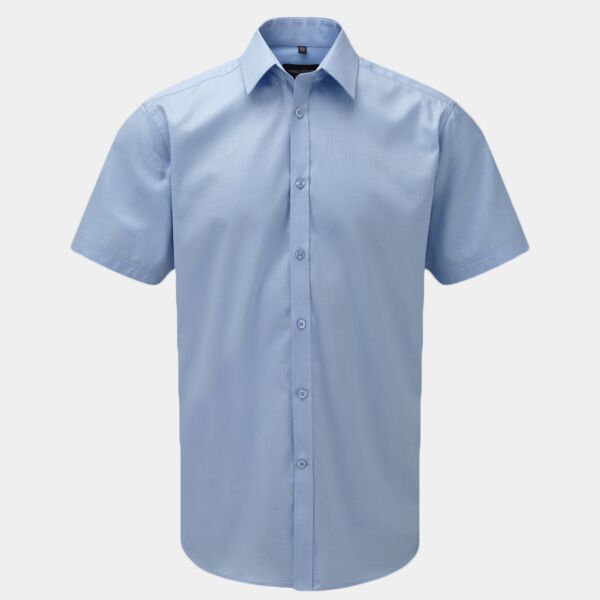 Russell Athletic Collection Short Sleeve Herringbone Shirt Thumbnail