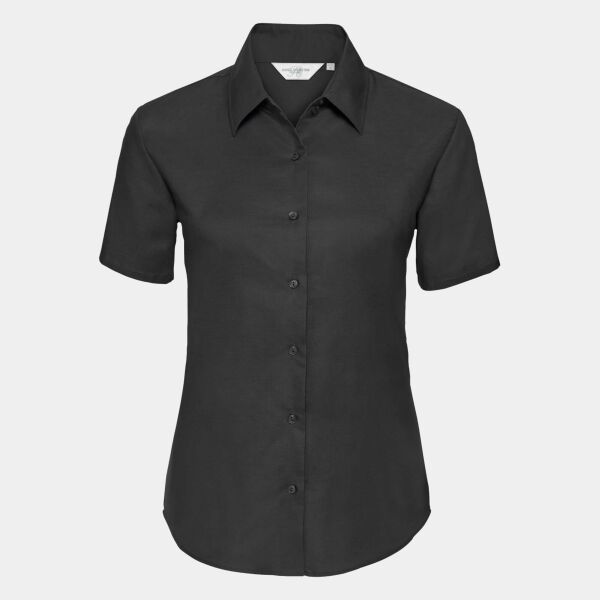 Russell Athletic Collection Ladies Short Sleeve Easy Care Oxford Shirt Thumbnail