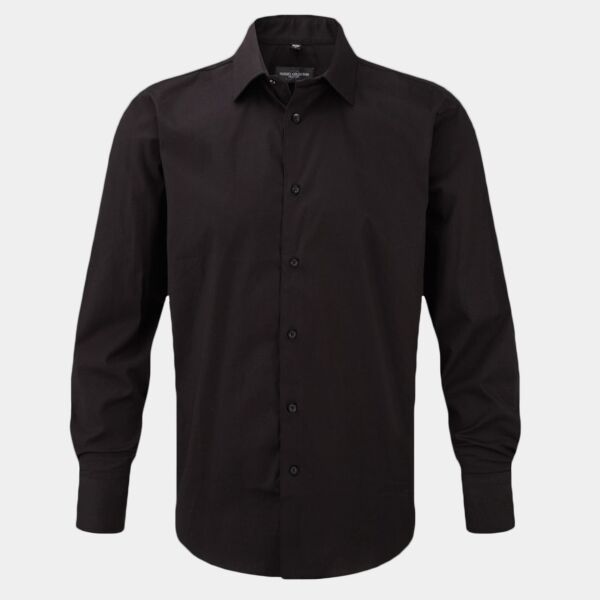 Russell Athletic Collection Long Sleeve Easy Care Fitted Shirt Thumbnail