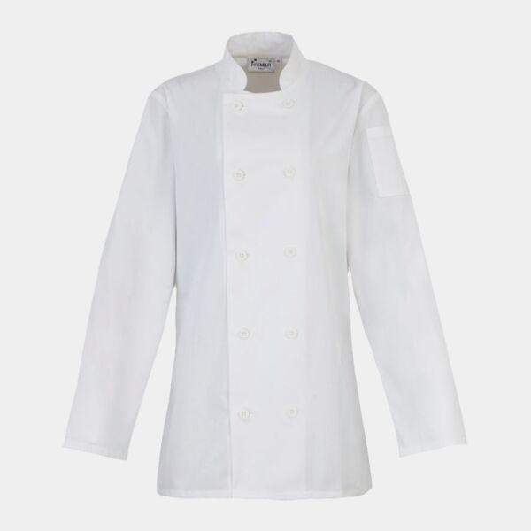 Premier Ladies Long Sleeve Chef's Jacket Thumbnail