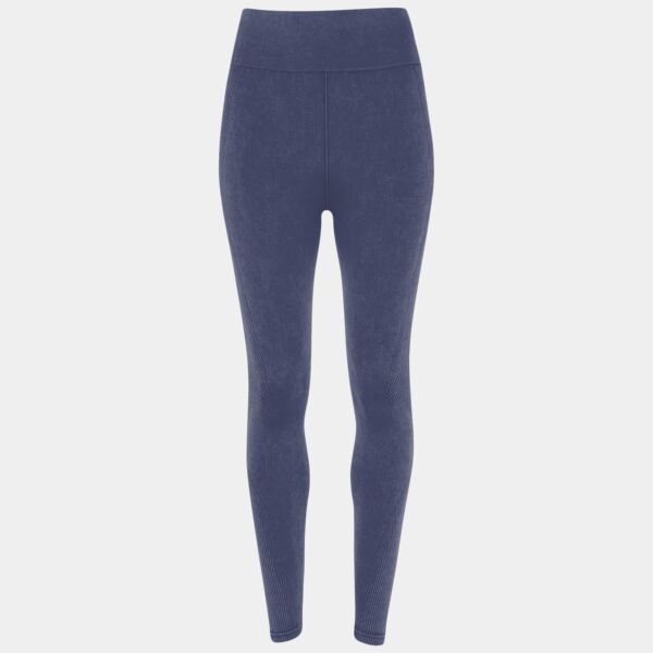 Women's TriDri® seamless '3D fit' multi-sport denim look leggings Thumbnail